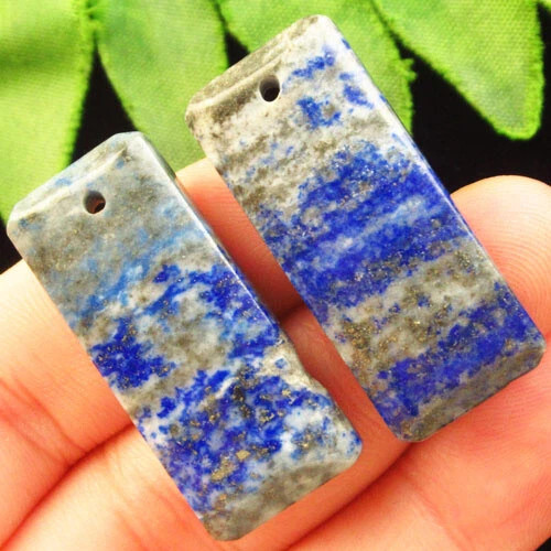 Подвески с камнем лазурит H52988