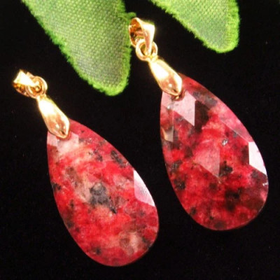 Подвески с камнем яшма H77000