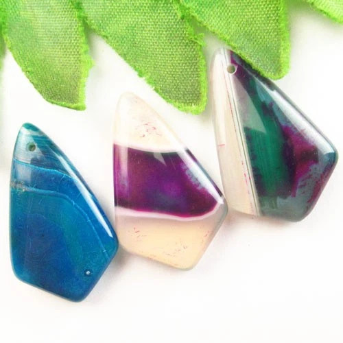 Подвески с камнем агат H77735