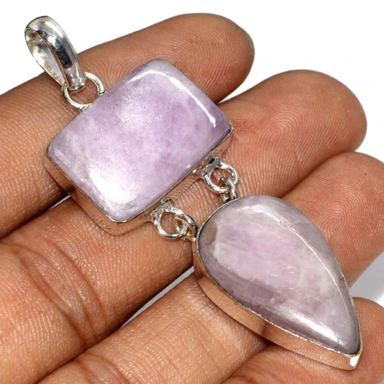 Подвеска с камнем кунцит YES-65709