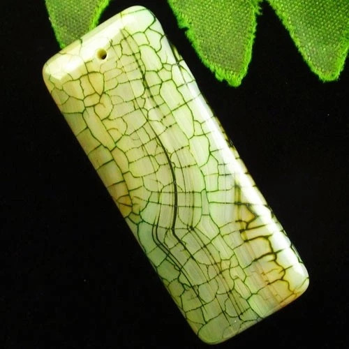 Подвеска с камнем агат вены дракона H88992