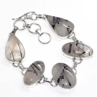 Браслет с камнем турмалиновый кварц YES-77544