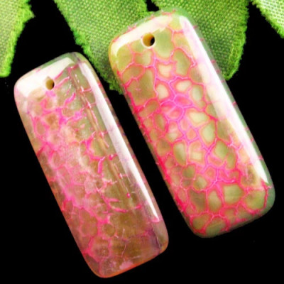 Подвески с камнем агат вены дракона H52892