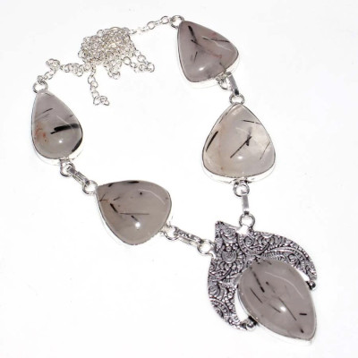 Ожерелье с камнем турмалиновый кварц YES-80574