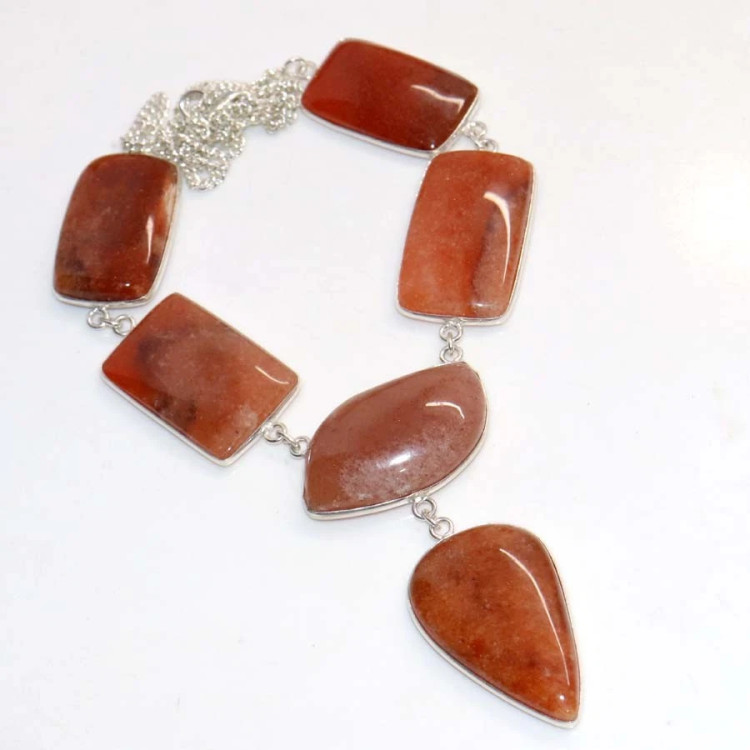 Ожерелье с камнем авантюрин WOW-24442