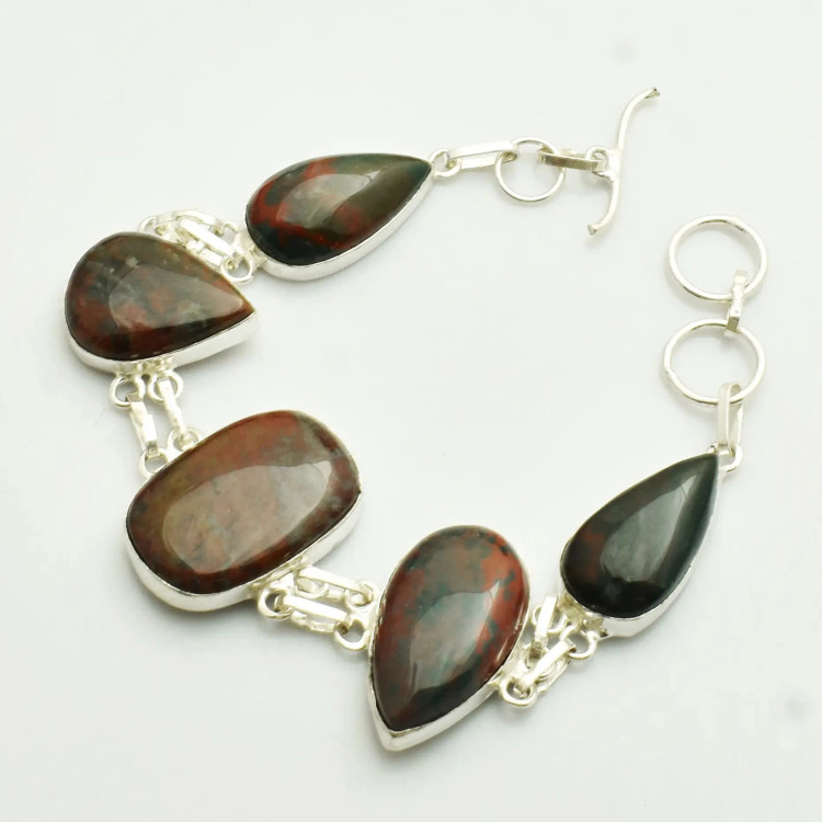 Браслет с камнем гелиотроп DP-1695