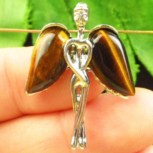 Подвеска с камнем тигровый глаз H52525