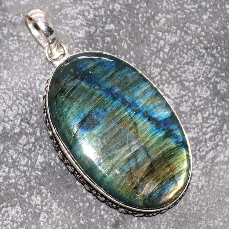 Подвеска с камнем лабрадорит YES-98154