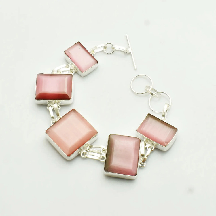 Браслет с камнем кошачий глаз DP-1309