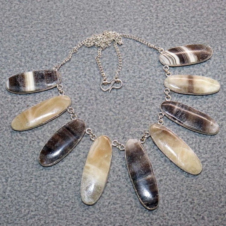 Ожерелье с камнем кальцит WOW-26831