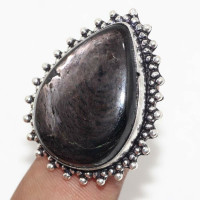 Кольцо с камнем гиперстен, 17 размер Q27460