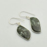 Серьги с камнем серафинит AE-70676