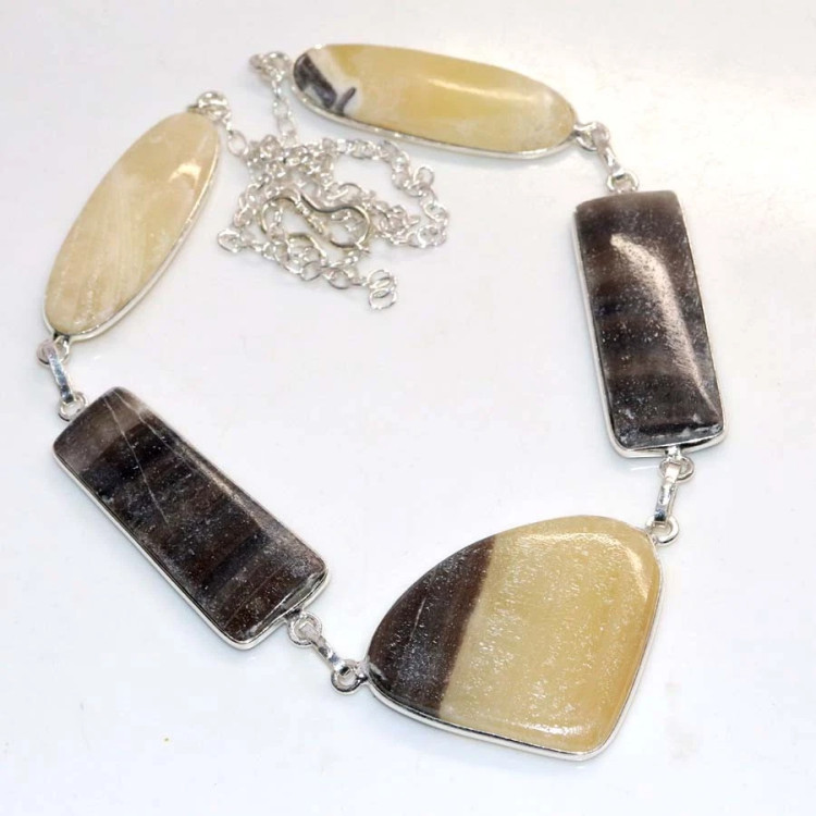 Ожерелье с камнем кальцит WOW-6815