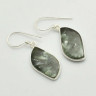 Серьги с камнем серафинит AE-70257