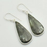Серьги с камнем серафинит AE-70000