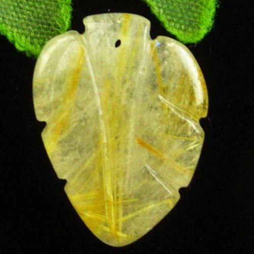 Подвеска с камнем рутиловый кварц H80258