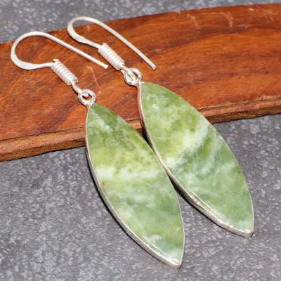 Серьги с камнем ларсонит WOW-3717