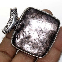 Подвеска с камнем гиперстен VIP-52496