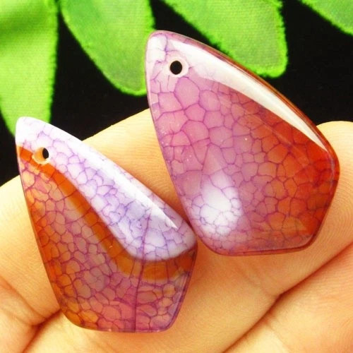 Подвеска с камнем агат вены дракона H80440