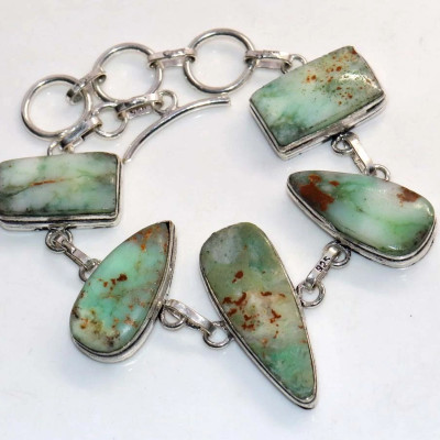 Браслет с камнем хризопраз WOW-7141