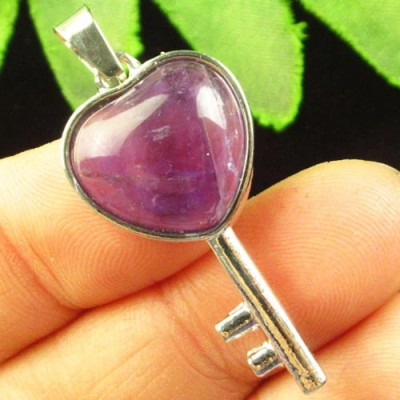 Подвеска с камнем аметист H97414