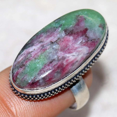 Кольцо с камнем цоизит, 17 размер WOW-77863