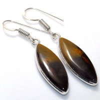 Серьги с камнем мукаит VIP-41562