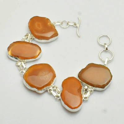 Браслет с камнем друзовый агат AB-9827