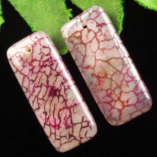 Подвески с камнем агат вены дракона H80891