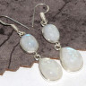 Серьги с лунным камнем CNG-30510
