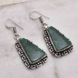 Сережки з каменем азурит AE-63667