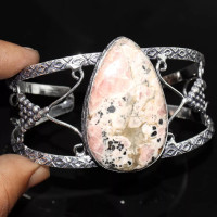 Браслет с камнем родохрозит M-0862