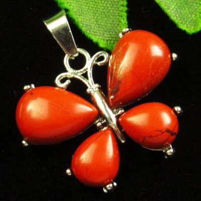 Подвеска с камнем красный агат H87757