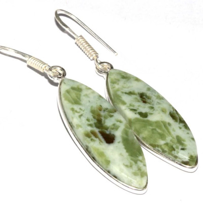 Серьги с камнем ларсонит CNG-31445