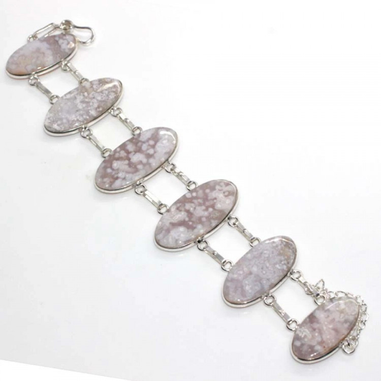 Браслет с камнем океаническая яшма YES-77366