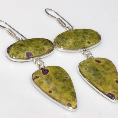 Серьги с камнем атлантисит CNG-38838