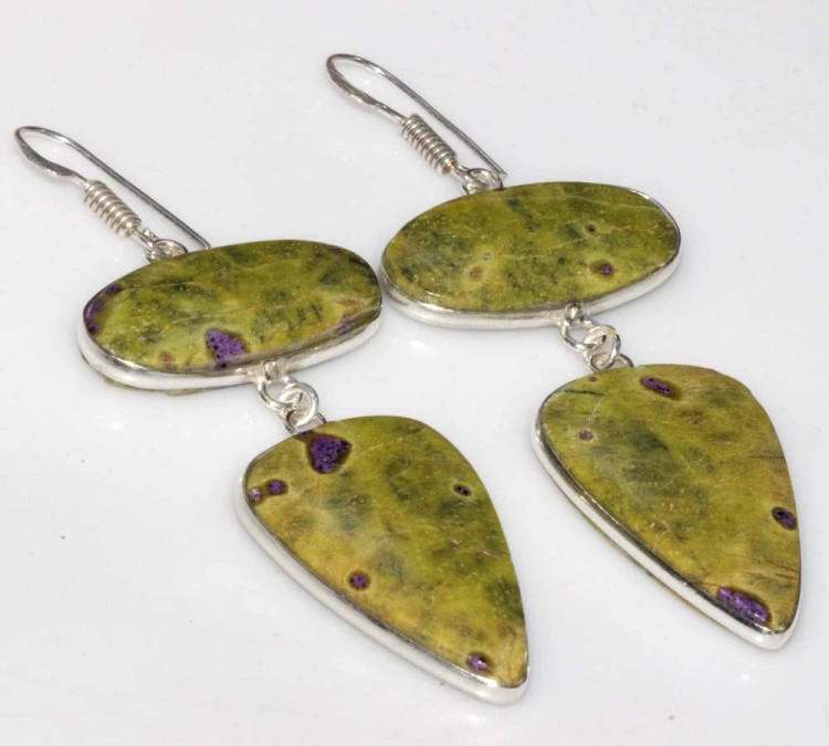 Серьги с камнем атлантисит CNG-38838