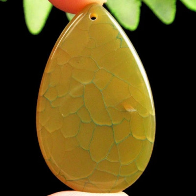 Подвеска с камнем агат вены дракона H79349