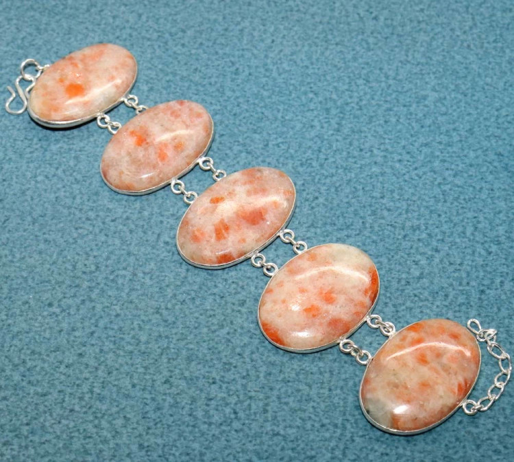 Браслет с камнем гелиолит WOW-50474