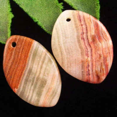 Подвески с камнем халцедон H79022