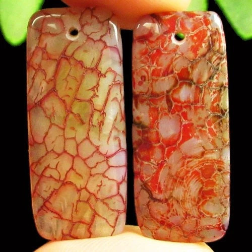 Подвески с камнем агат вены дракона H88338