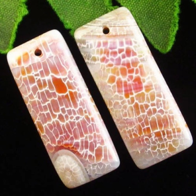 Подвески с камнем агат H02884