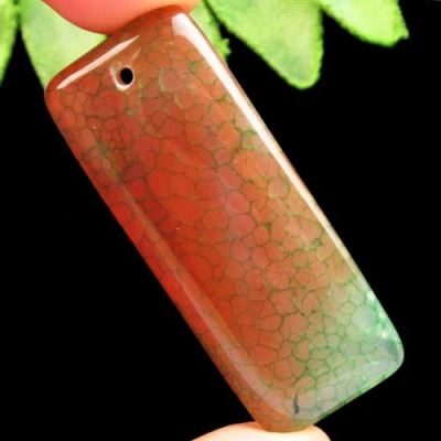 Подвеска с камнем агат вены дракона H74513