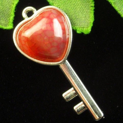 Подвеска с камнем агат вены дракона H88220