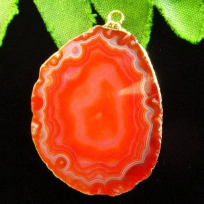 Подвеска с камнем друзовый агат H65647