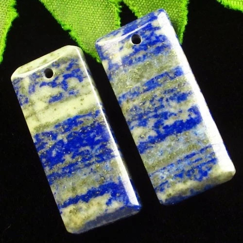 Подвески с камнем лазурит H88353