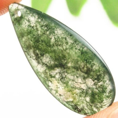 Подвеска с камнем моховой агат H51091