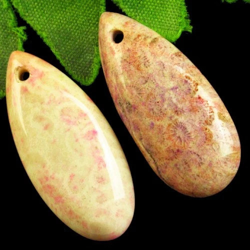 Подвески с камнем хриантемовая яшма H60388