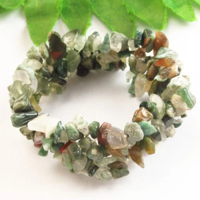 Браслет с камнем моховой агат H78829