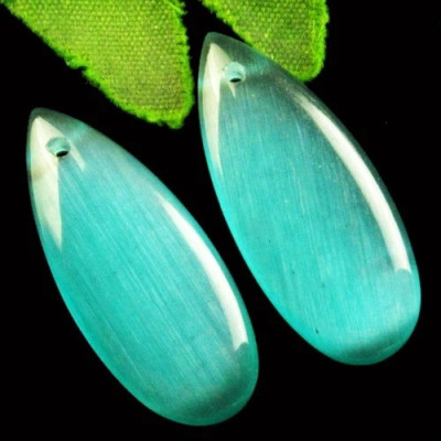 Подвески с камнем кошачий глаз H88372